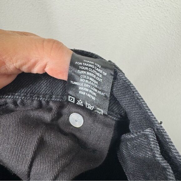 Oliver Logan Crosby Relaxed Taper Jeans Black Wash Boyfriend Fit Size 31 - Picture 9 of 11